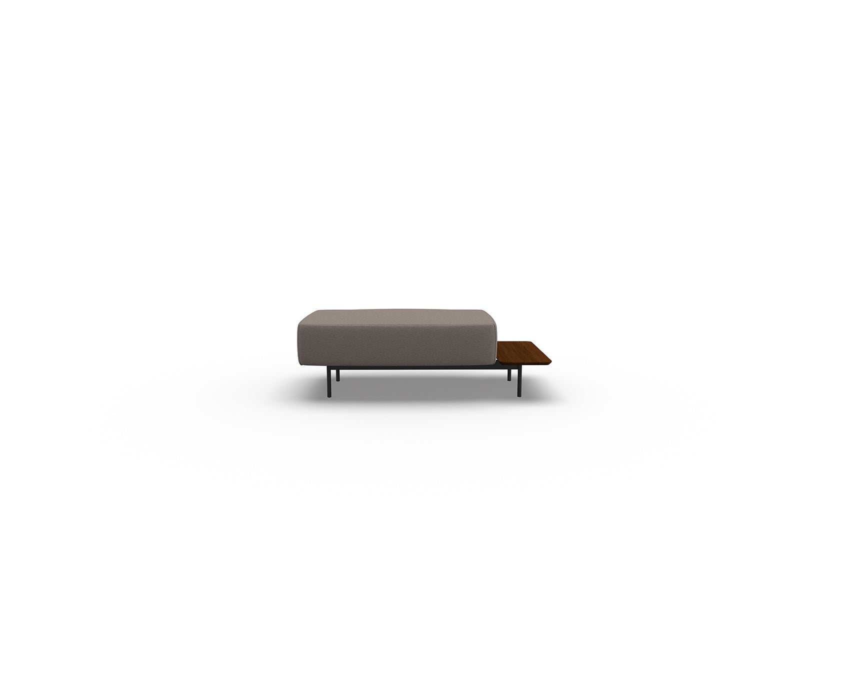 Noon Sofa Ottoman with Right Shelf